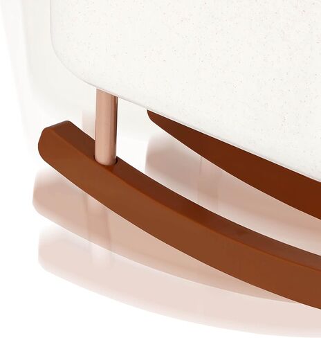 بابي من باتات - دمية طفلة مقاس 14 بوصة وسرير - لون بشرة متوسط ​​فاتح وعيون رمادية - بيجامة منقط على شكل قلب قابلة للإزالة مع لهاية - مهد هزاز للعب التظاهري - ألعاب للأطفال من سن 3 سنوات فما فوق in Kuwait