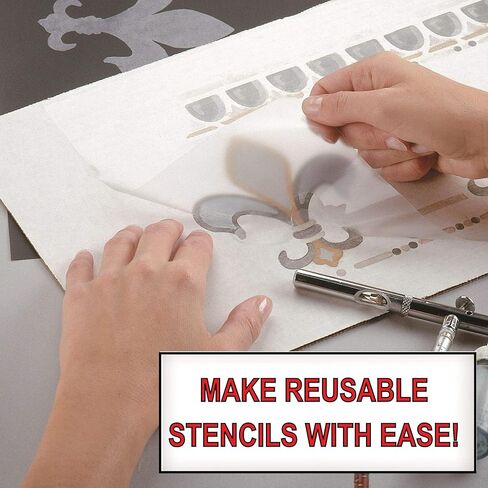 Grafix Extra Tack Frisket Film for Airbrushing, Retouching, Stencils, Rubber Stamping, Watercolors, and Masking 12" x 4 Yard Roll, Matte in Kuwait