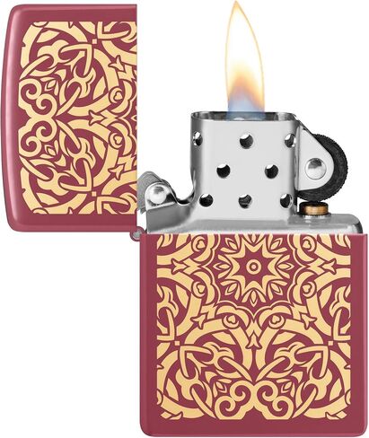 Zippo Lighter: Mandala Flower, Engraved - Brick 48704 in Saudi Arabia
