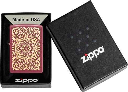 Zippo Lighter: Mandala Flower, Engraved - Brick 48704 in Saudi Arabia