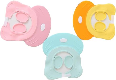 قبعة استحمام بشامبو للأطفال، درع حمام، قناع استحمام، رأس حوض الاستحمام، قبعة حماية للشعر للأطفال الصغار والأطفال (وردي) in Kuwait