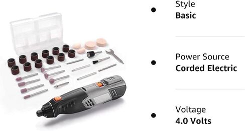 Rotary Tool, 4V Cordless Mini Rotary Multi-Tool Kit, 31pcs Accessories Kit, 2 Variable Speed for Carving, Engravingand Polishing in Saudi Arabia