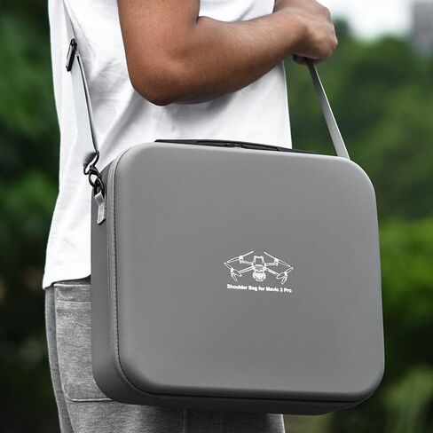 حقيبة حمل Mavic 3 Pro، حقيبة محمولة من جلد البولي يوريثان مع حزام كتف لـ DJI Mavic 3 Pro مع وحدة تحكم DJI RC Pro Fly More/Cine Premium Combo Accessories in Kuwait