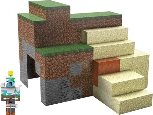مجموعة ألعاب Mattel Minecraft Overworld Protector، إكسسوارات ومكعبات ورقية، إبداعية، مجموعة ألعاب بناء للأطفال من سن 6 سنوات فما فوق in Saudi Arabia