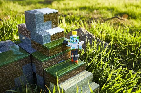مجموعة ألعاب Mattel Minecraft Overworld Protector، إكسسوارات ومكعبات ورقية، إبداعية، مجموعة ألعاب بناء للأطفال من سن 6 سنوات فما فوق in Saudi Arabia