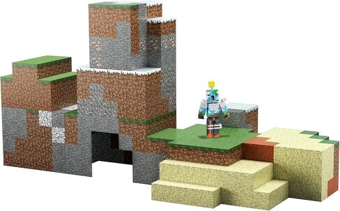 مجموعة ألعاب Mattel Minecraft Overworld Protector، إكسسوارات ومكعبات ورقية، إبداعية، مجموعة ألعاب بناء للأطفال من سن 6 سنوات فما فوق in Saudi Arabia