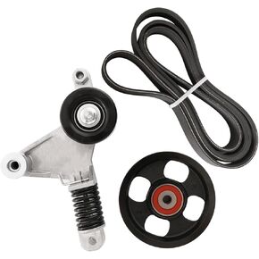 طقم مكون محرك شد الحزام الأفعواني مع بكرة المهمل يناسب Toyota Matrix 2009-2013، لـ RAV4 2006-2008، لـ Scion xB 2012-2015 استبدال 166200H020، 36472، K070750