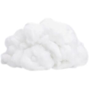 100g Polyester Fiber Fill Stuffed Animals Filing White Fluffy Pillow Stuffing High Resilience Stuffing Cushions Filling Stuffing for Dolls Crafts