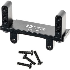 RampCrab Servo Mount Bracket for CR18P, Adjustable Servo Mount Bracket, 1/18 RC Car Steering Servo Mount for CR18P EVO & EVO PRO Upgrade Parts, Aluminium Alloy, Black