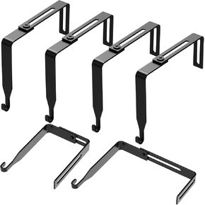 12 Pcs Adjustable Cubicle Hangers Cubicle Wall Hooks - Universal Partition Hanger Set Metal Cubicle Hooks Door Hanger, Adjusted to Fit Panels with 1 7/20 to 3 1/2 Inch Thickness for Board