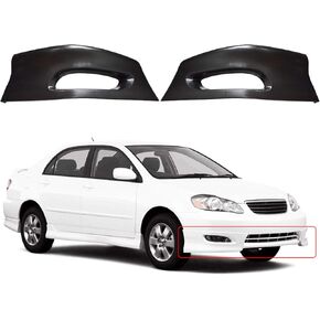 Front Bumper Sport Splitter Lips Spoiler Wrap Angle Body Kit Replacement for 2005-2008 Toyota Corolla