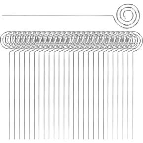 30 Pcs Round Floral Card Holder Metal Photo Memo Holder Wire Place Card Holder Craft Wire Clips Pick Stick Wire Clips for Birthday DIY Cake Topper Accessories Wedding Party (12 cm/4.7inch)