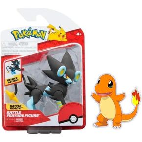 Pokemon Clip n Go Battle Feature Figure Multi-Pack Action Ready Pack Plus Bonus Sticker (Luxray)