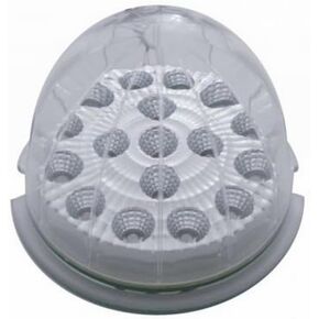 United Pacific 39449B - Truck Cab Light - (Bulk), 17 Led Watermelon Clear Reflector Cab Light - Amber Led/Clear Lens