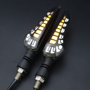2PCS Droplet Shaped Turning flow Light Motorcycle Turn Signal Light Motorcycle Indicator Light Turn Signal Light 12V LED bulb motorcycle scooter off-road