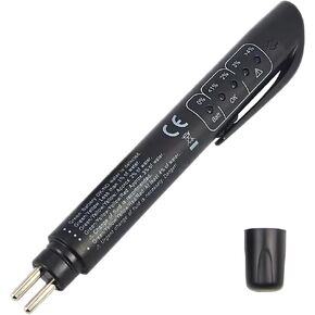 Mandark Car Brake Fluid Liquid Tester Pen, 5 LED Indicators Auto Brake Diagnostic Testing Tool for DOT 3 DOT 4 DOT 5.1 Brake Fluid, Automotive Oil Moisture Analyzer, Universal for Most Vehicles