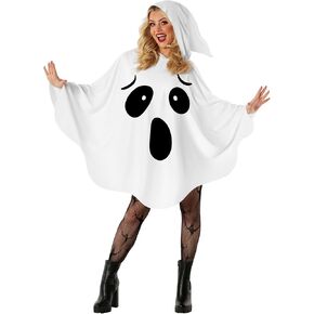 Morph Ghost Costume Adult Woman Ghost Poncho Costume Womens Ghost Costume Adult Womens Poncho Halloween Costumes For Women