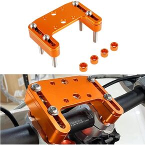 NICECNC Black Top Bar Clamp Handlebar GPS Mount Compatible with KTM 125-530 SX/SXF/EXC/EXC TPI/EXCF/XC/XCF/XCW/XCW TPI/XCFW 2004-2022, GasGas 125-300 EX/EC/MC 2021-2022, See Fitment
