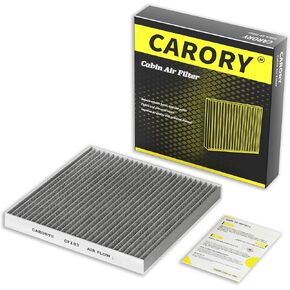 Cabin Air Filter w/Activated Carbon For Jeep Grand Cherokee (2011-2021), Dodge Durango (2011-2024), 2012 2013 2014 2015 2016 2017 2018 2019 2020 2021 2022 2023, 68079487AA, 68079487AB, CF11183