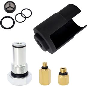 6.0 IPR Valve Socket and Oil Rail Adapters Kits, High Pressure Oil Pump Valve Air Test Fitting Tool Compatible with Ford 6.0L Powerstroke Diesel Engine Replaces AP0035, 68210, 904415
