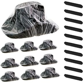 20Pcs Cowboy Hat Cover Hat Protector Dust Cover Plastic Hat Waterproof Cover Cowboy Hat Rain Cover Keep from Dust
