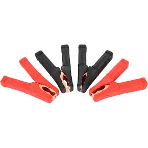 SCITOO Jumper Cable Clamps 100A-500A 4 PCS Heavy Duty Pure Copper Alligator Clips Jumper Cables Boost Clamp, 5AWG Battery Charger Clamps for Car Auto Vehicle Boat, ETL/CETL Listed
