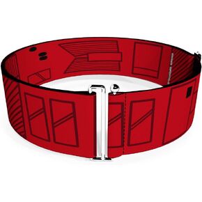 Star Wars Belt, Cinch Belt Star Wars Sith Troopers Utility Belt Bounding Red Black Gray, 3.0 Inch Wide, Adjustable