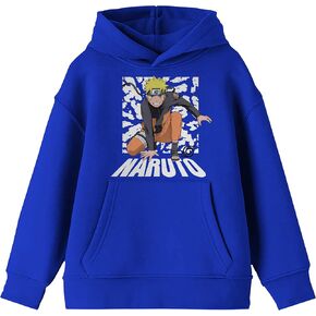 Bioworld Youth Boys Naruto Shippuden Anime Cartoon Royal Blue Hoodie