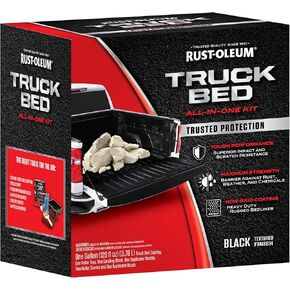 Rust-Oleum 382628 Automotive All-In-One Truck Bed Coating Kit, Gallon, Textured Black