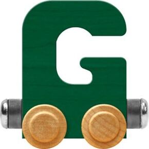 سيارة Maple Landmark NameTrains Bright Letter G - صنع في الولايات المتحدة الأمريكية (أخضر)
