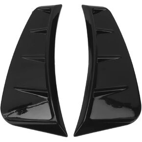 ZPSHYD Side Air Wing Vent Cover Trim, Front Bumper Side Air Outlet Trim ABS Glossy Black ABS Universal Exterior Side Vent Trim for Car