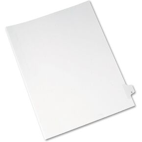 Avery Individual Legal Dividers Allstate Style, Letter Size X, Pack of 25 (82186)