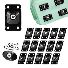 16pcs Self Adhesive Universal Wheel, Stainless Steel Universal Wheel, 360° Rotation Universal Wheel, Strong Self Adhesive Caster Wheels for Storage Bins, Kitchen Appliances, Furniture, Trash Can
