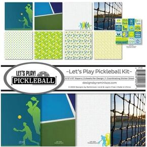 Reminisce Let's Play Pickleball Scrapbook Collection Kit