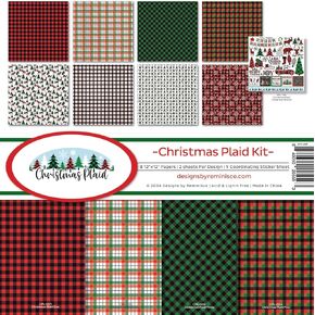 Reminisce Christmas Plaid Scrapbook Collection Kit