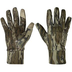 Mossy Oak Camo Hunting Gloves -Cold Weather Fleece Hunting Gloves for Men - Stretch Material with Textured Palm Grip