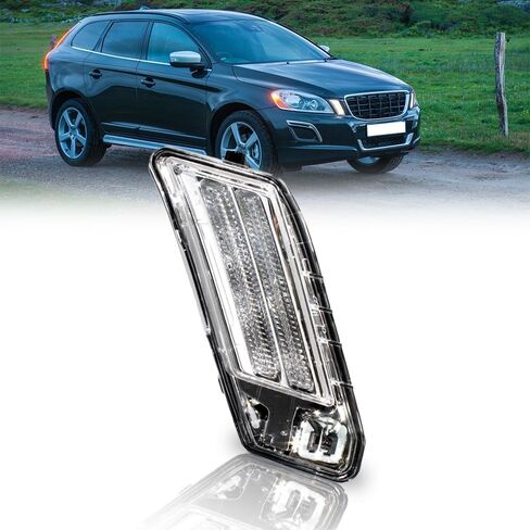 LED DRL Daytime Running Light Lamp Fit for Volvo XC60 2010 2011 2012 2013 | Plastic | Dustproof | Waterproof (Right Side) in Saudi Arabia