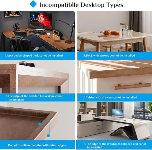 Keyboard Tray Under Desk, Pull Out Keyboard with Heavy-Duty C-Clamp Hardware, 27″ W x 11.4″ D Slide Out Computer Keyboard Drawer & Mouse Tray for Home Office (Black and Wide) in Saudi Arabia