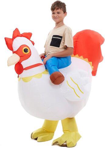 HSCTEK Child Inflatable Ride On Chicken Costume in Saudi Arabia