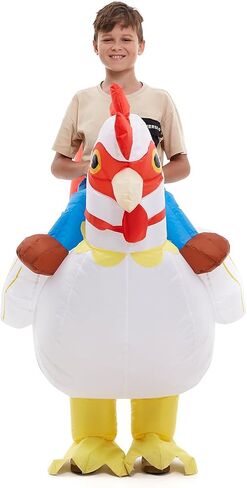 HSCTEK Child Inflatable Ride On Chicken Costume in Saudi Arabia