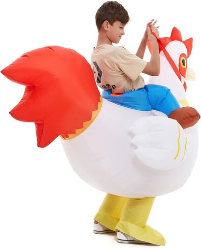 HSCTEK Child Inflatable Ride On Chicken Costume in Saudi Arabia