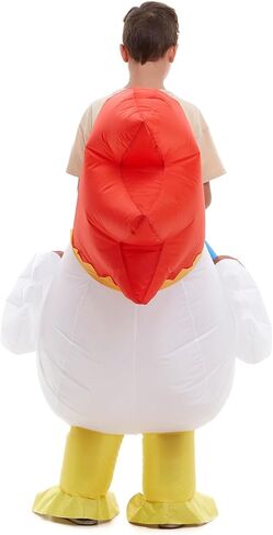 HSCTEK Child Inflatable Ride On Chicken Costume in Saudi Arabia