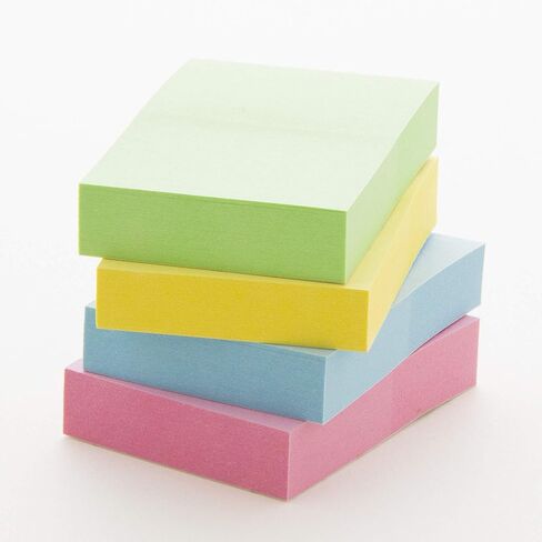 ملاحظات لاصقة من بازيك، 1.5×2، ملصقات ملونة متنوعة، ملاحظات ذاتية اللصق، وسادات مذكرة لاصقة ملونة، قابلة لإعادة التدوير (400 ورقة/عبوة)، عبوة واحدة in Kuwait