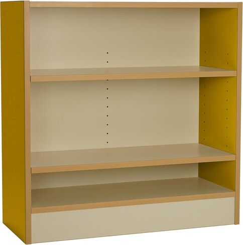 خزانة تخزين FDP Laminate ذات 5 أقسام بارتفاع 24 بوصة؛ تنظيم الكتب والألعاب والألعاب واللوازم الفنية والأثاث المتين والقوي للمنزل والرعاية النهارية ومرحلة ما قبل المدرسة والفصول الدراسية - اللوز/الأزرق in Saudi Arabia