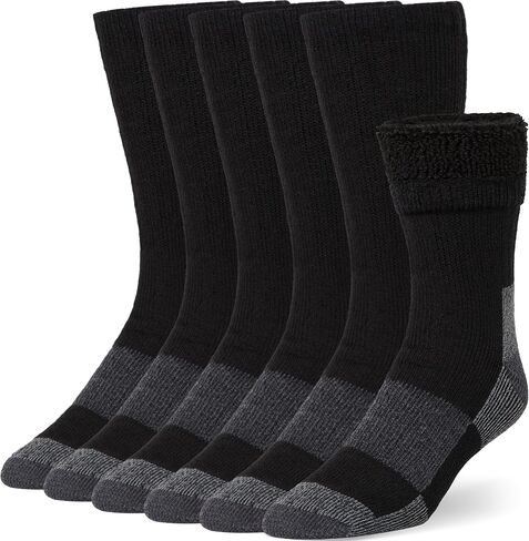 Buttons & Pleats Wool Socks for Men & Women Merino Thermal Warm Cozy Winter Boot Sock in Saudi Arabia