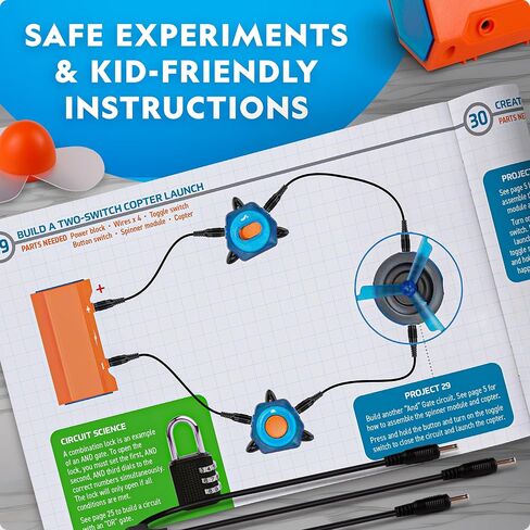 National Geographic Circuit Maker Kit - Electronics Kit for Kids with 120 Electrical Circuit Projects, Electric Circuit STEM Toy, Electronic Projects, Electrical Circuit Kit for Kids, Electricity Kit in Saudi Arabia