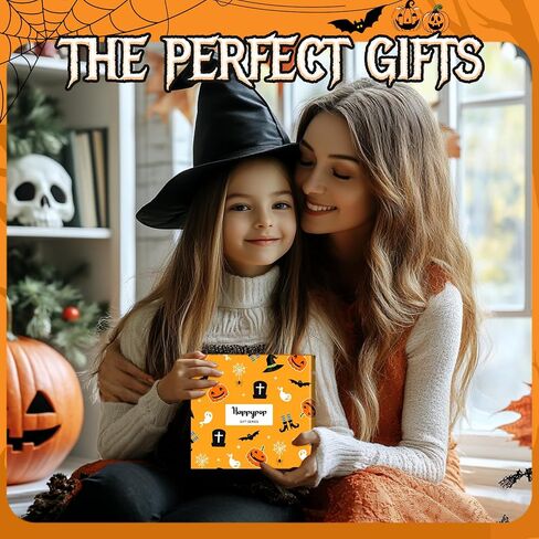 HAPPYPOP Halloween Gifts for Kids Boys Girls - Pumpkin Socks for Kids 4-12 Years Old 2 Pack in Saudi Arabia