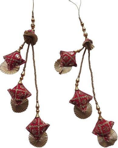 Lehenga Latkan for Women, Sewing, Handmade Ethnic Decorative Hanging Tassel (White) in Saudi Arabia