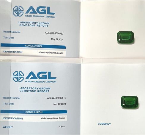 Lab Grown Emerald Colombia And Zambia Green Color OTC Diamond Cut Loose Gemstone DIY Jewelry With AGL Certificate in Saudi Arabia