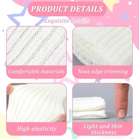 6Pairs Cute Arm Warmers Kawaii Warmers Sleeves, 6Colors Y2k Harajuku Japanese Style Long Fingerless Gloves for Women Girls Teens, Cold Weather Fsahion Arm Sleeve Thumb Hole Gloves in Saudi Arabia